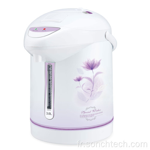 Bouilloire électrique en acier inoxydable Air Thermos Pot 3.0L